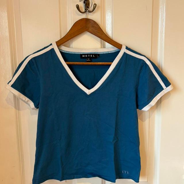 Motel Women's Crop top - Blue - L on Productcaster.