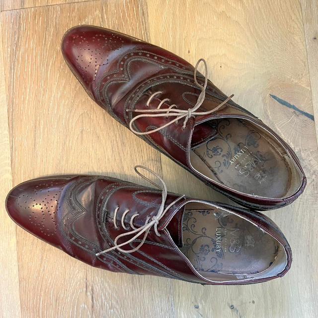 Marks & Spencer Men's Brogues - Brown/Burgundy - UK 10 on Productcaster.