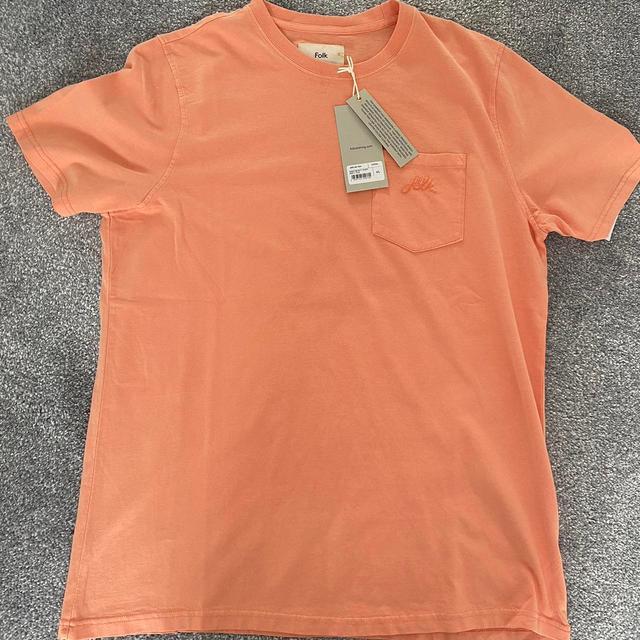 Folk Men's T-shirt - Orange - L on Productcaster.