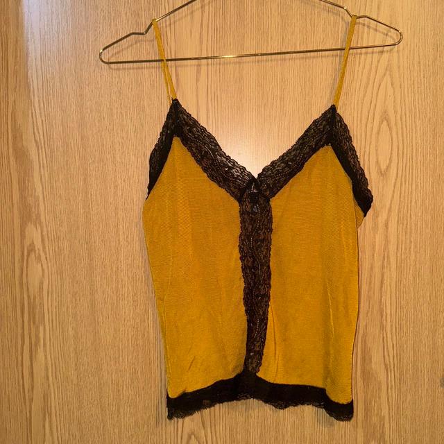 Zara Women's Crop top - Yellow/Gold - 10 on Productcaster.