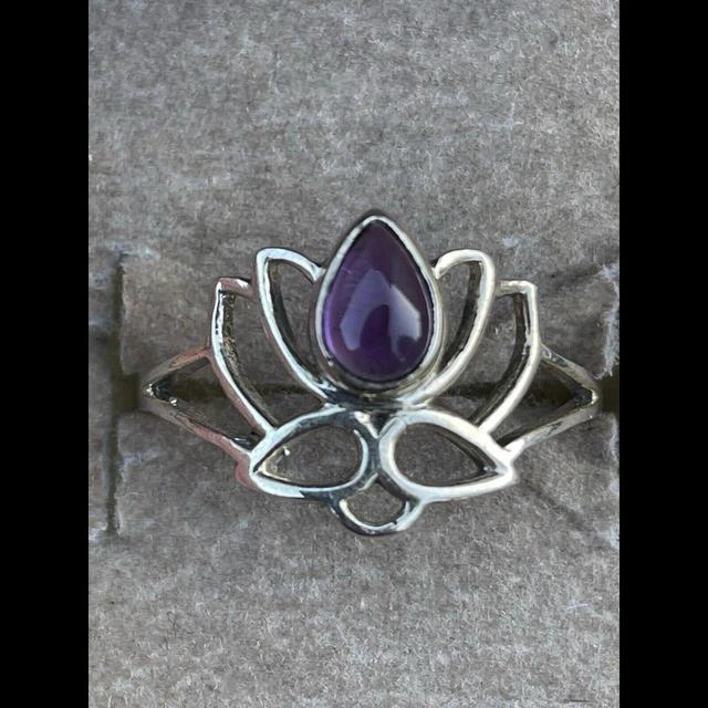 Lotus Women's Jewellery - Silver/Purple on Productcaster.