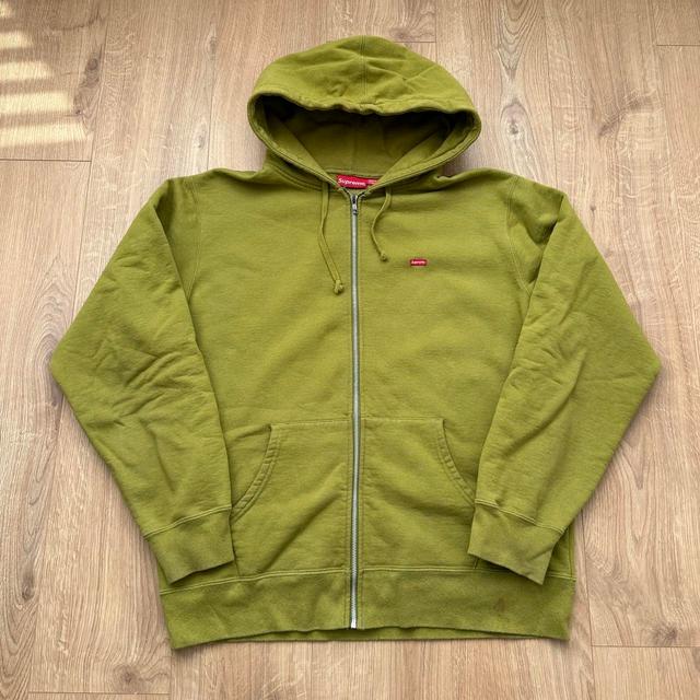 Supreme Men's Hoodie - Khaki/Green - XL on Productcaster.