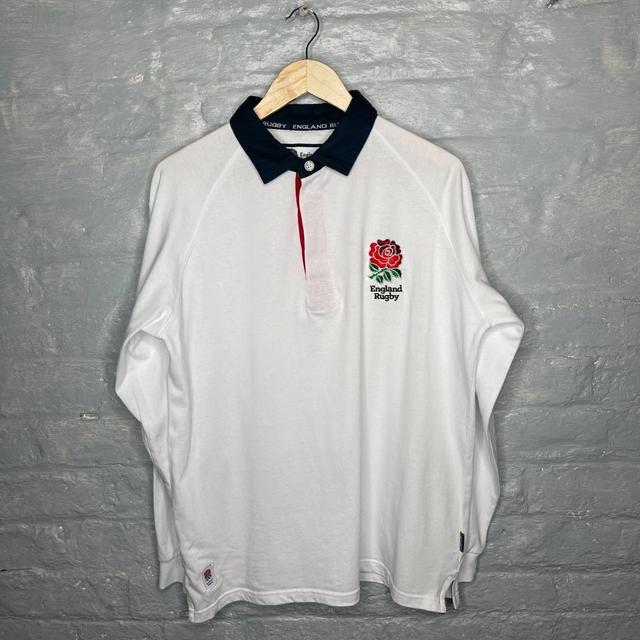 England Rugby Men's Polo shirt - White - L on Productcaster.