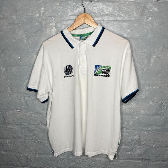 Vintage Men's Polo shirt - White - L on Productcaster.