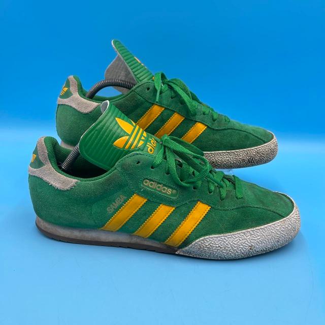 Adidas Men's Trainers - Green/Yellow - UK 10 on Productcaster.