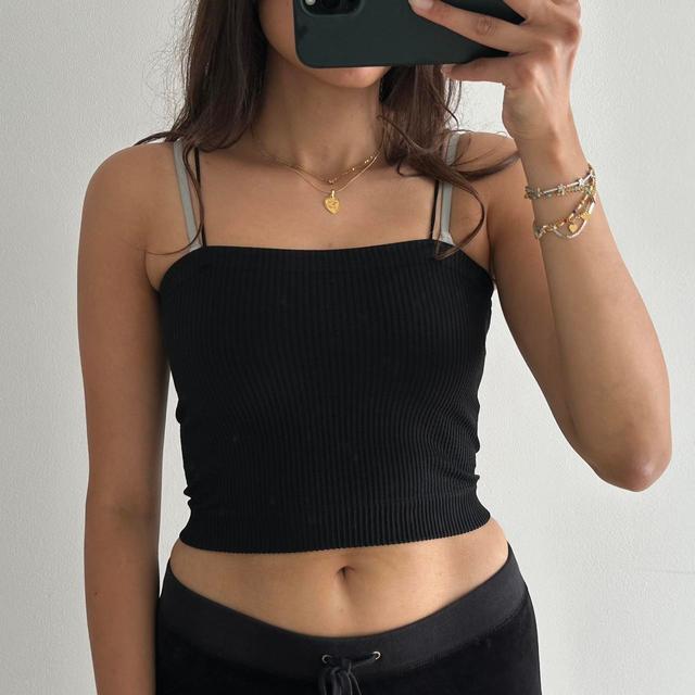 Urban Outfitters Women's Crop top - Black - S on Productcaster.