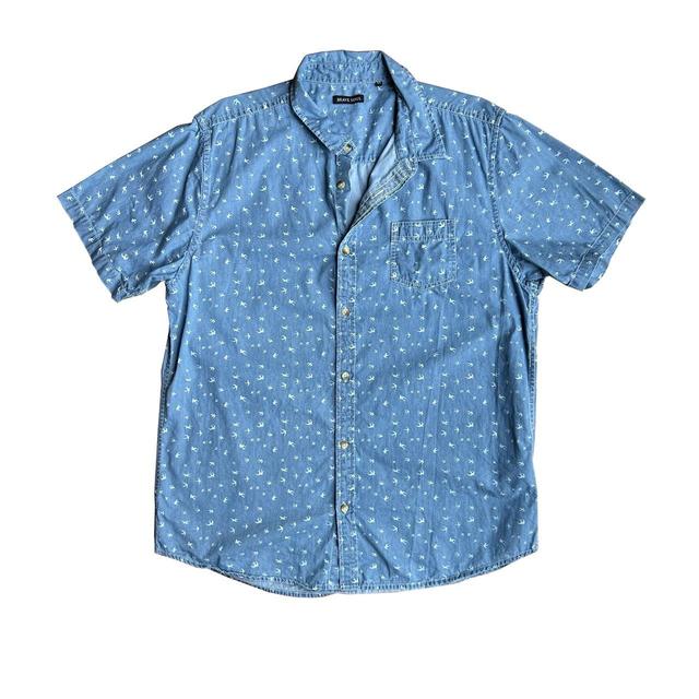 Brave Soul Men's Shirt - White/Blue - XL on Productcaster.