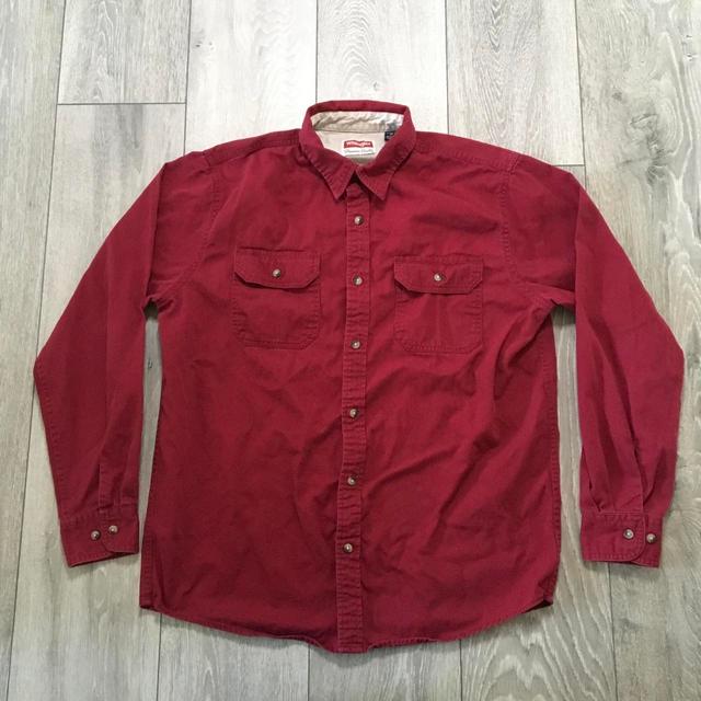 Wrangler Men's Shirt - Red - M on Productcaster.