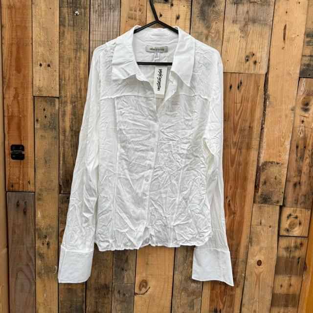 Urban Outfitters Women's Shirt - White - XL on Productcaster.