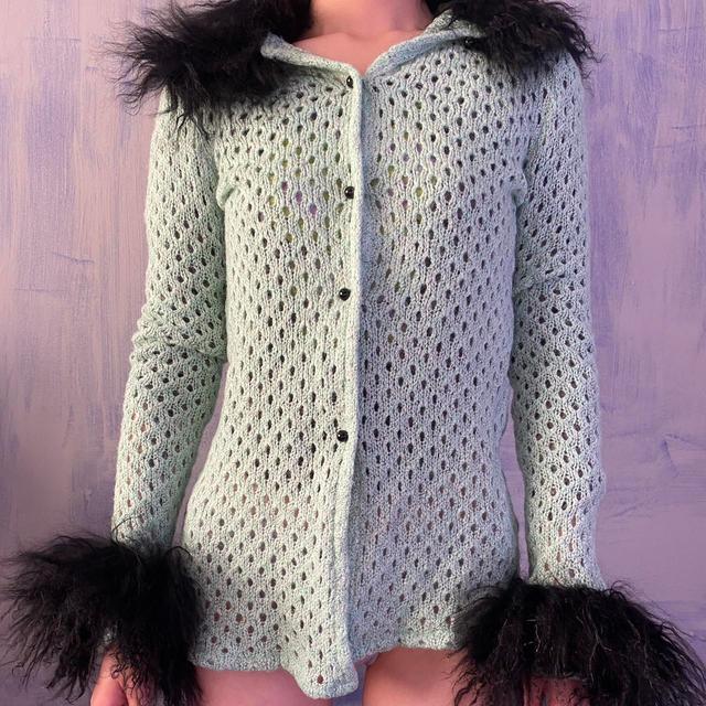 Women's Cardigan - Green - S on Productcaster.