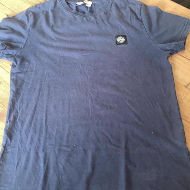 Stone Island Men's T-shirt - Navy - S on Productcaster.