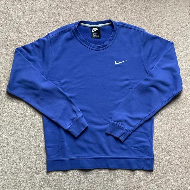 Nike Men's Sweatshirt - Blue - M on Productcaster.