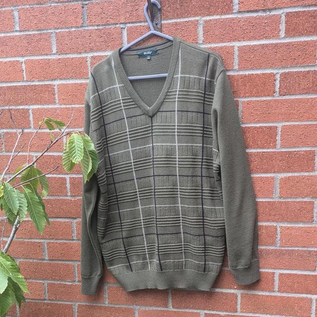 Vintage Men's Jumper - Green - L on Productcaster.