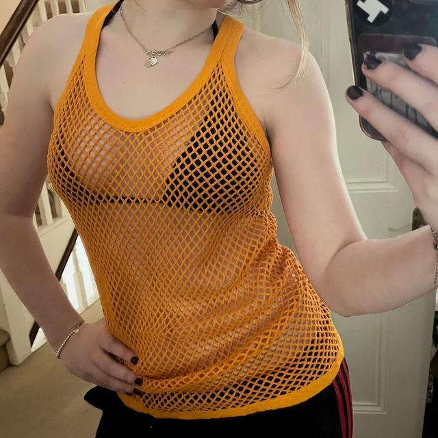 Women's Vest - Yellow/Orange - S on Productcaster.