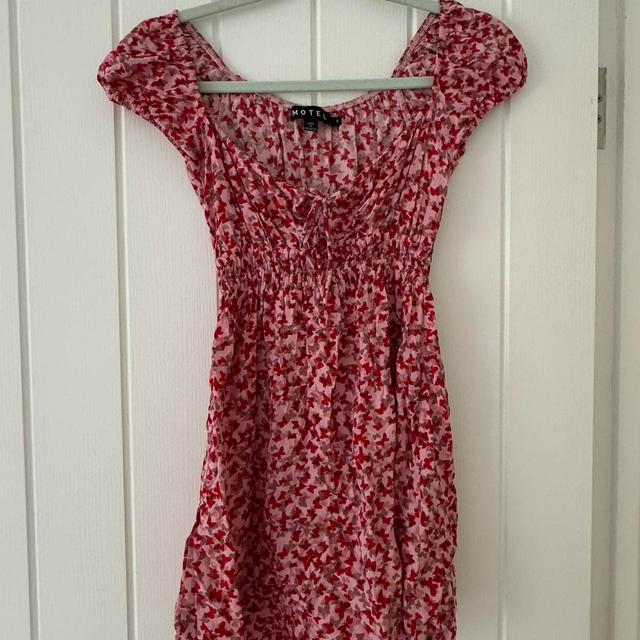 Motel Women's Dress - Pink/Red - S on Productcaster.