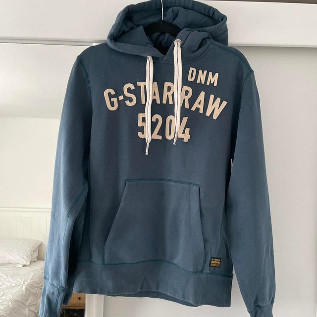 G-Star RAW Men's Hoodie - Blue - M on Productcaster.