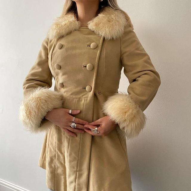 Reclaimed Vintage Women's Coat - Cream - UK 10 on Productcaster.