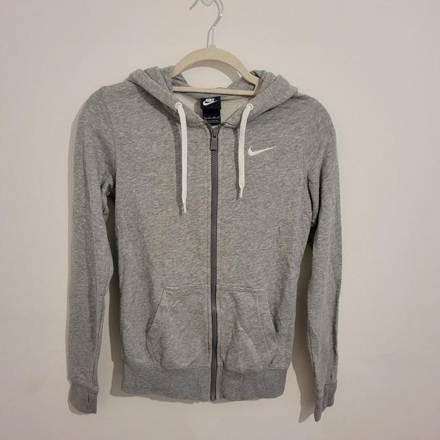 Nike Women's Hoodie - Grey/White - XS on Productcaster.