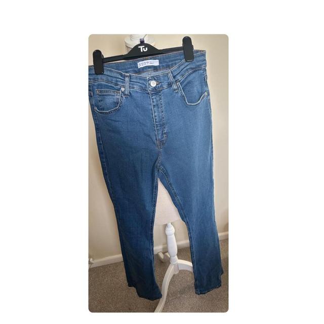 Primark Women's Flare Jeans - Blue - UK 14 on Productcaster.