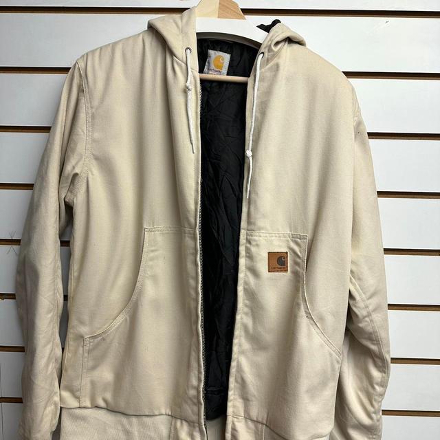 Carhartt Men's Lightweight Jacket - Cream - L on Productcaster.