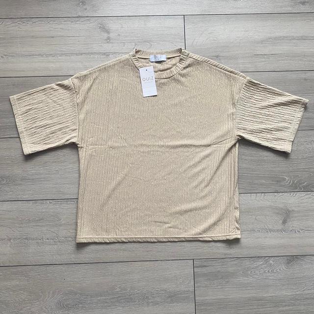 Quiz Women's Shirt - Cream/Tan - 8 on Productcaster.