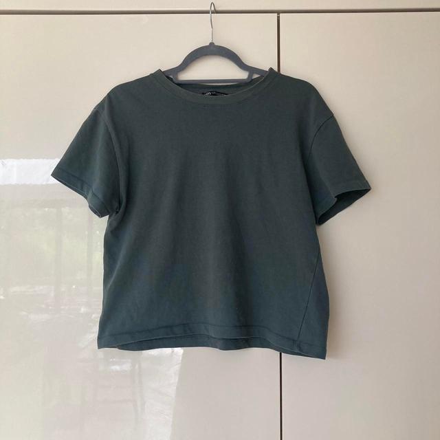 Zara Women's T-shirt - Grey - M on Productcaster.