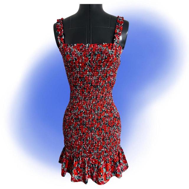 Brave Soul Women's Bodycon Dress - Multi/Red - S on Productcaster.