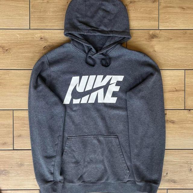 Nike Men's Hoodie - Grey/White - L on Productcaster.