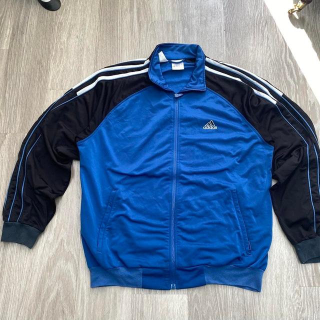 Adidas Men's Lightweight Jacket - Blue/Navy - XL on Productcaster.