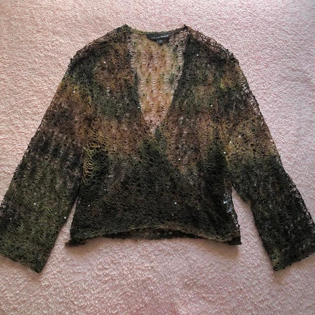 Vintage Women's Cardigan - Green - 14 on Productcaster.