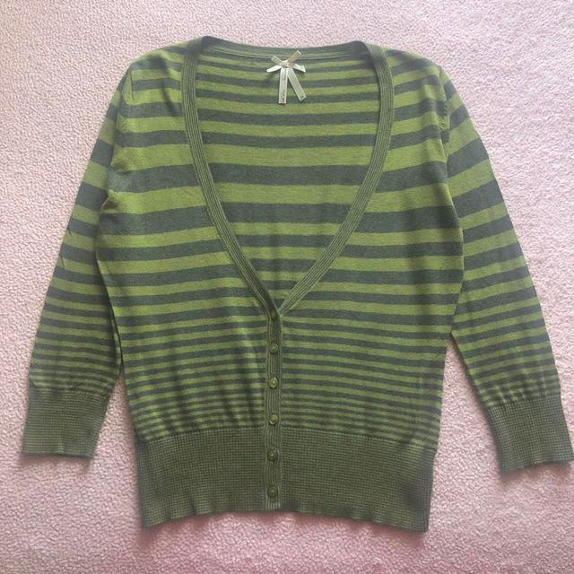 Vintage Women's Cardigan - Green - M on Productcaster.