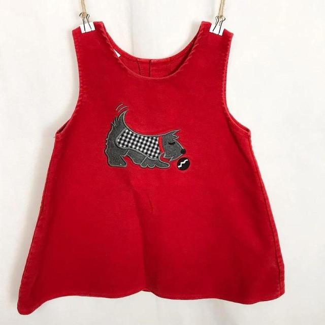 Vintage Kids' Party Dress - Red on Productcaster.