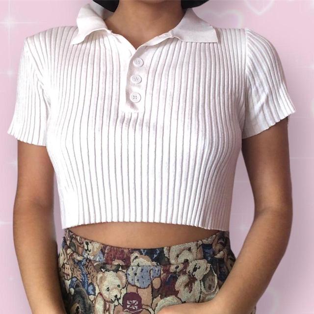 Women's Crop top - White - 6 on Productcaster.