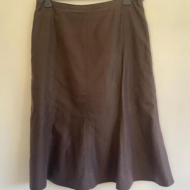 Jacques Vert Women's Skirt - Brown - UK 16 on Productcaster.