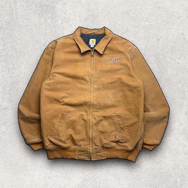 Carhartt Men's Bomber Jacket - Brown/Tan - XL on Productcaster.