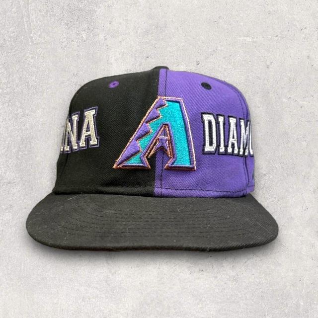 American Vintage Men's Caps - Black/Purple on Productcaster.