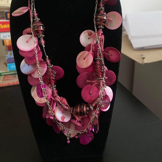 Women's Necklace - Pink/Multi on Productcaster.