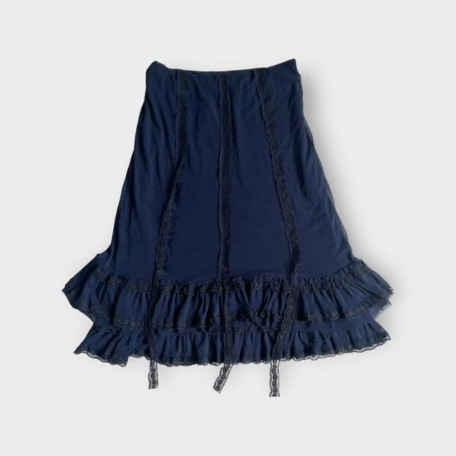 Vintage Women's Skirt - Navy - UK 10 on Productcaster.