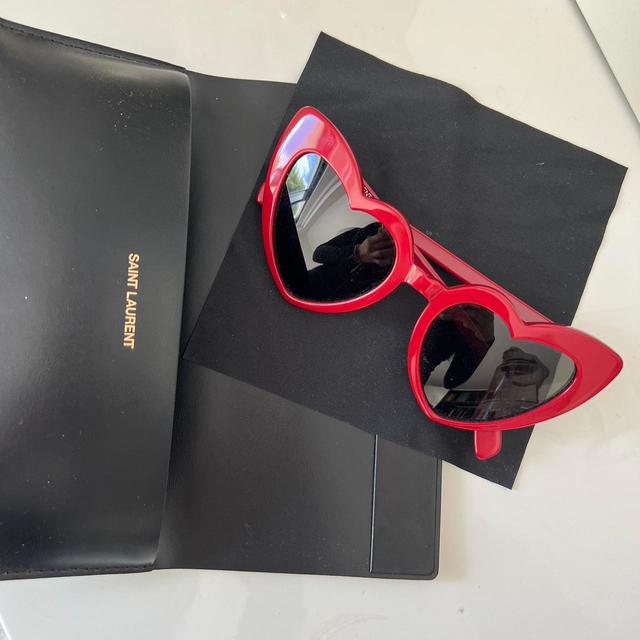 Saint Laurent Paris Women's Festival Sunglasses - Red on Productcaster.