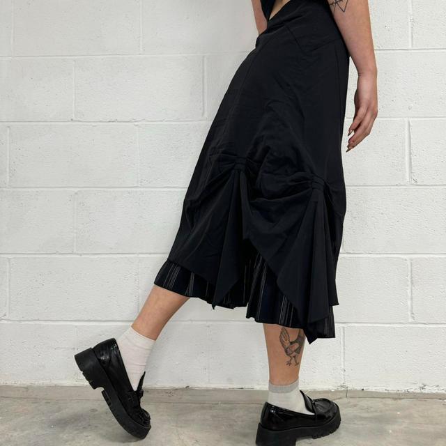 Vintage Women's Midi Skirt - Black/Grey - XS on Productcaster.