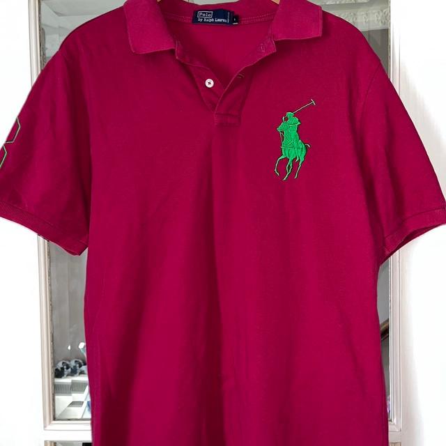 Polo Ralph Lauren Men's Polo shirt - Pink - L on Productcaster.