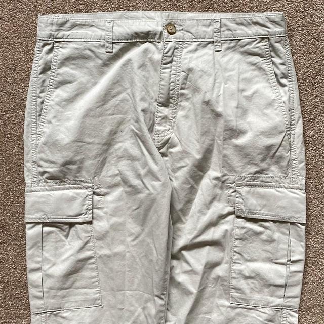 Marks & Spencer Men's Cargo Trousers - Cream/Tan - 34" on Productcaster.