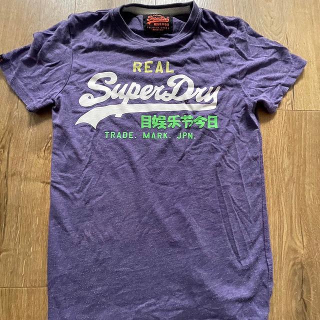 Superdry Men's T-shirt - Purple - S on Productcaster.