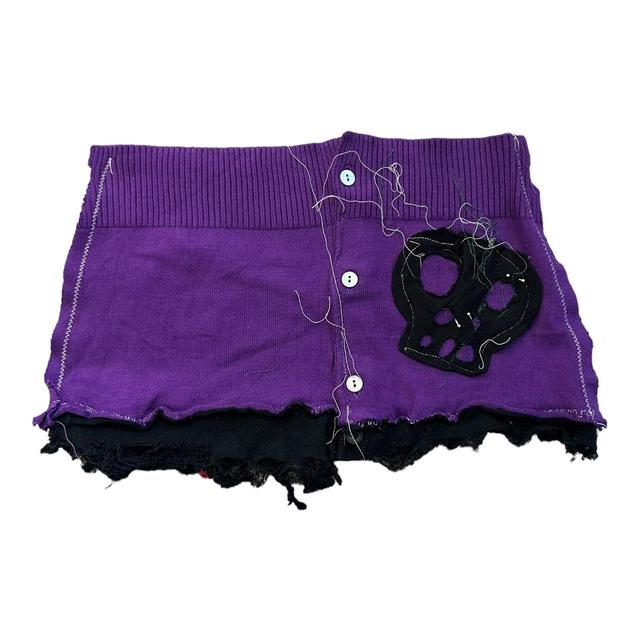 Vintage Women's Mini Skirt - Black - UK 8 on Productcaster.