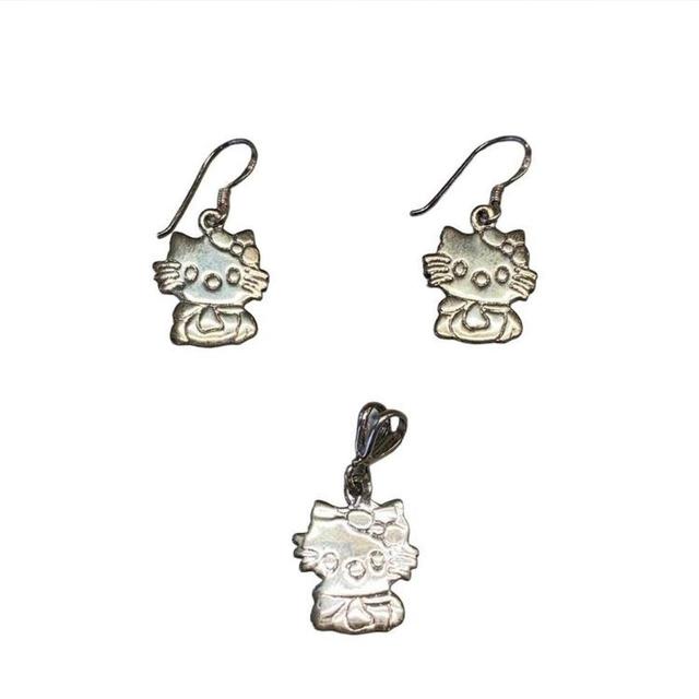 Vintage Women's Earrings - Silver on Productcaster.