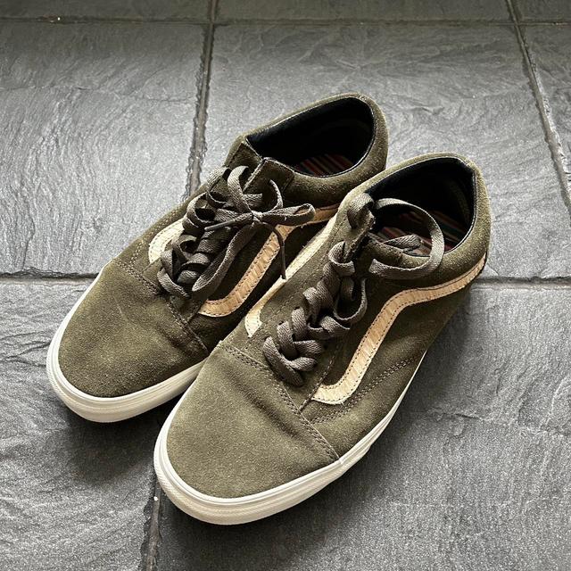 Vans Men's Trainers - Khaki/Green - UK 7.5 on Productcaster.