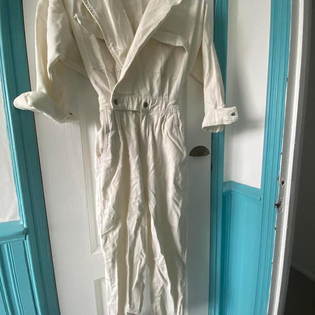 New Look Women's Skinny Jumpsuit - Cream/White - UK 6 on Productcaster.