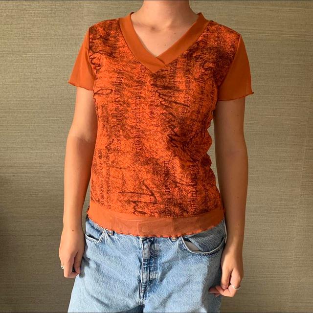 Women's T-shirt - Orange - M on Productcaster.