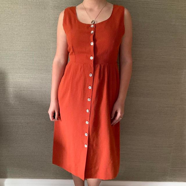 Women's A-line Dress - Orange - S on Productcaster.