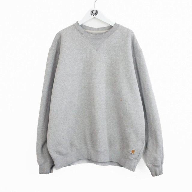 Carhartt Men's Sweatshirt - Grey - L on Productcaster.